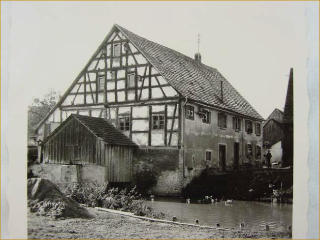 1950 Alte Mühle an der Weihung