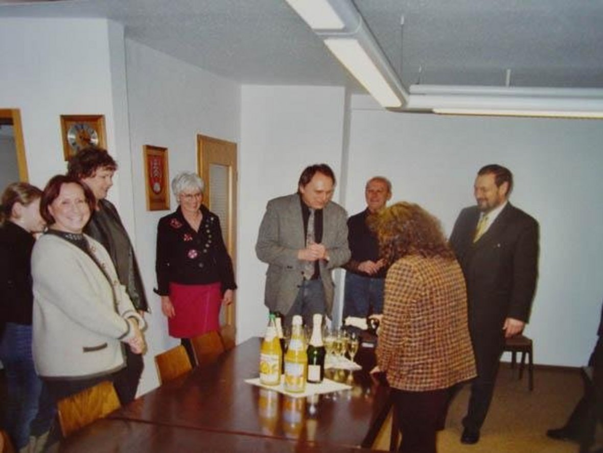 Informations- und Antrittsbesuch am 22.02.: Nach einem kurzen Stehempfang im Rathaus ging’s auf „Sightseeing-Tour“ durch die Hauptstadt der „Holzstöcke“.